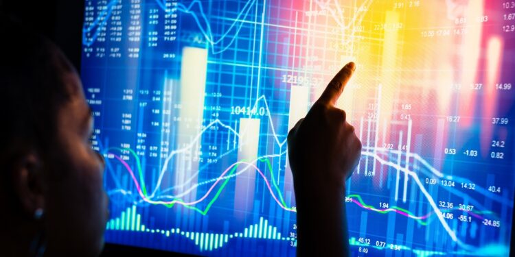 Gráficos de investimentos e finanças. *** Local Caption *** Economia e finanças